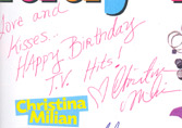 Christina's autograph