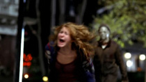 Laurie is running away from Michael