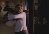 Buffy fighting