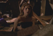 Buffy's waking up after night with Spike