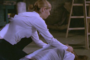 Buffy also leashes Dawn