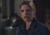 Buffy realises that Spike can fight her
