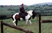 Anthony Stewart Head on his horse Otto